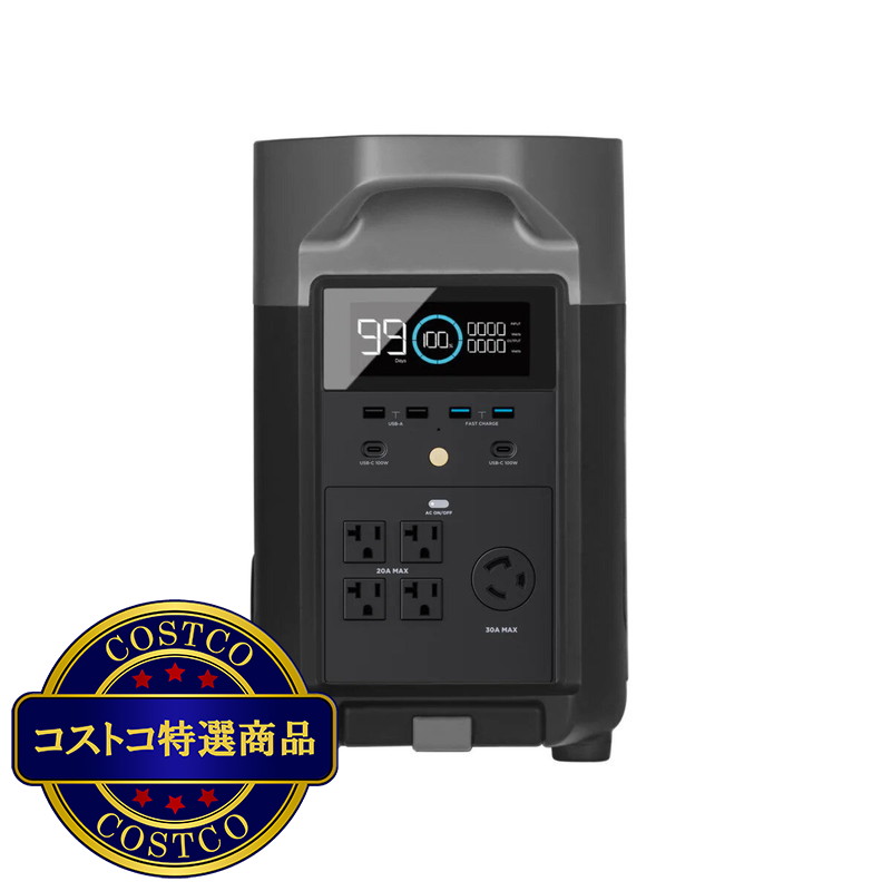 (コストコ) EcoFlow(エコフロー) 大容量ポータブル電源 DELTA PRO コストコオリジナルセット - 画像 (2)