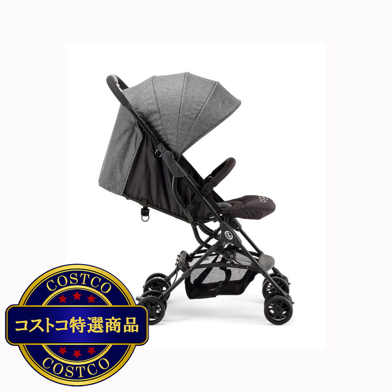 (コストコ) PALI アイゴ ワンハンドストローラー ベビーカー メランジグレー - 画像 (3)