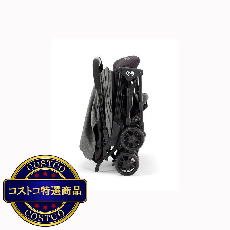 (コストコ) PALI アイゴ ワンハンドストローラー ベビーカー メランジグレー - 画像 (4)