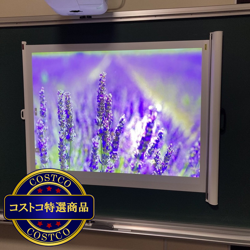 (コストコ) キクチ マグネット式 60-80インチ 横型ポータブルプロジェクタースクリーン MGPR - 画像 (4)