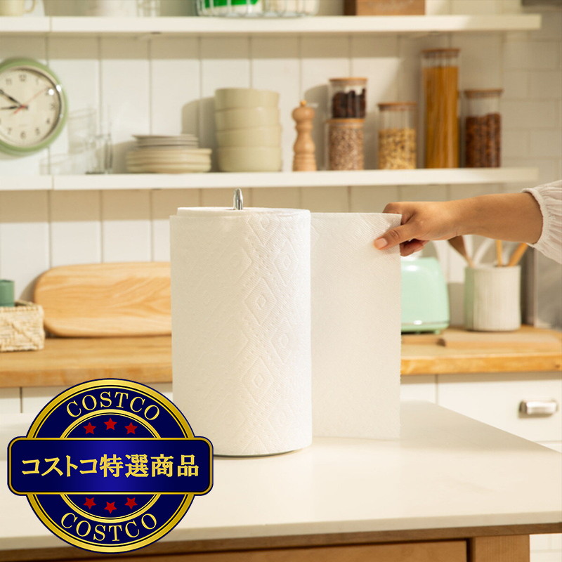 (コストコ) バウンティ ペーパータオル プリント 118 カット X 12 ロール - 画像 (3)