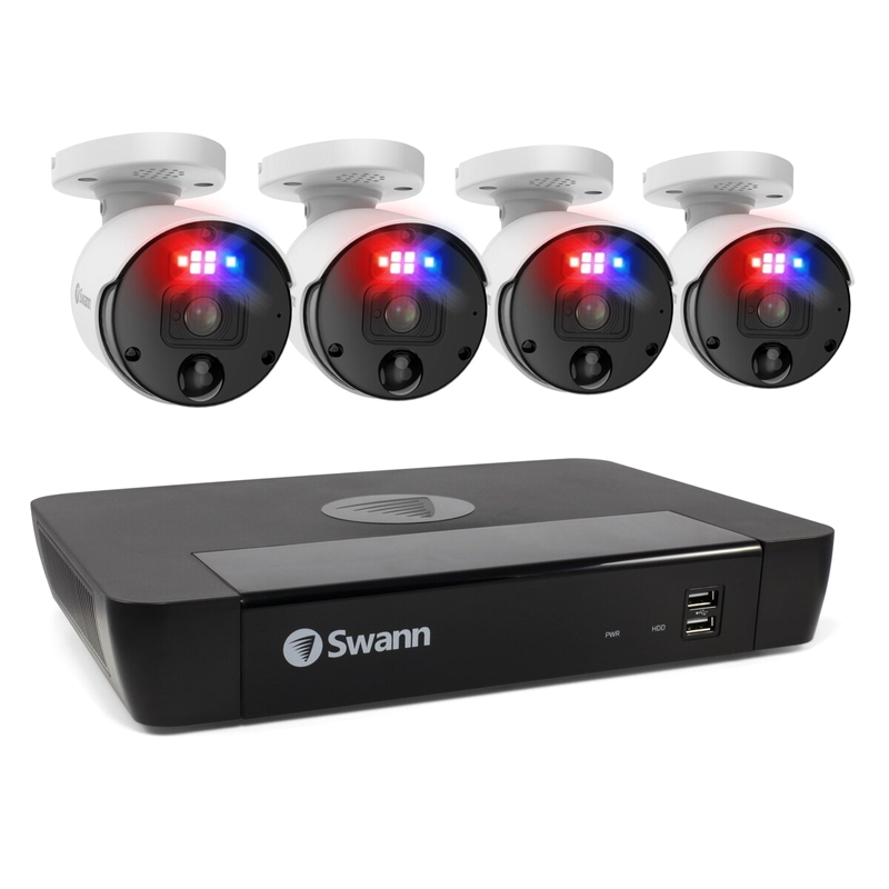 (コストコ) Swann(スワン)エンフォーサー 8CH 12MP NVRセキュリティシステム 2TB バレット型カメラ4台セット SWNVK-890004 - 画像 (2)