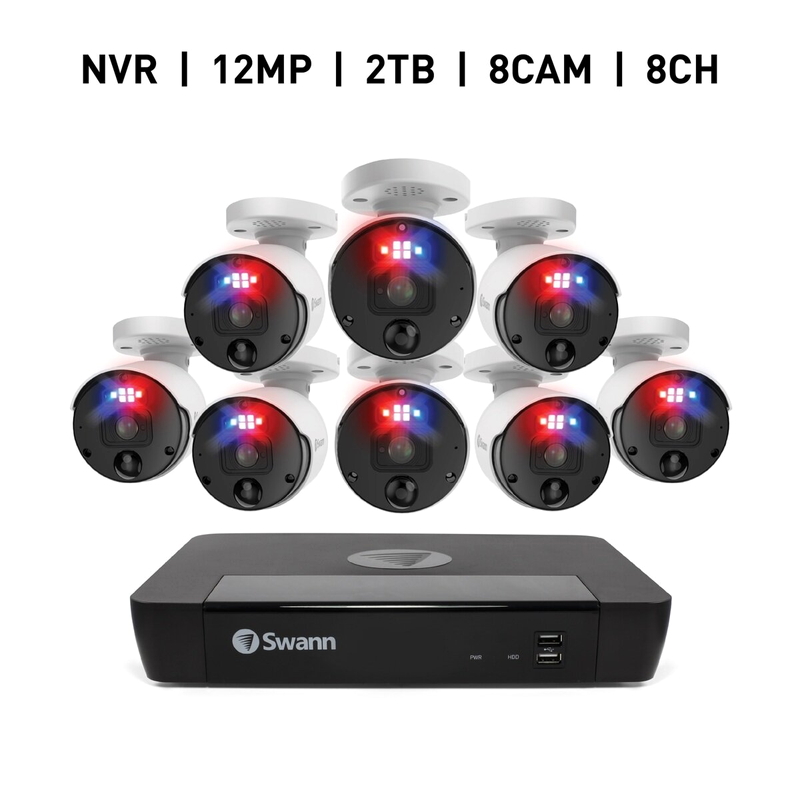 (コストコ) Swann（スワン）エンフォーサー 8CH NVRセキュリティシステム2TB バレット方カメラ8台セット SWNVK-890008