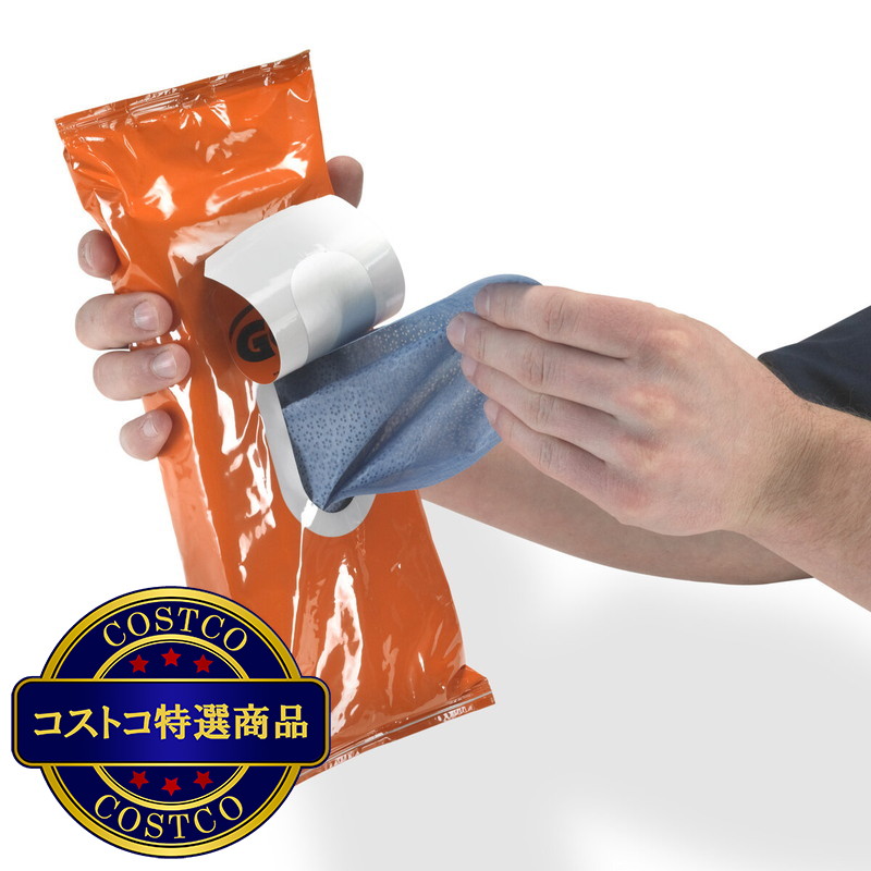 (コストコ) ゴージョー ハンドクリーナタオル ピロータイプ 60枚入り - 画像 (2)