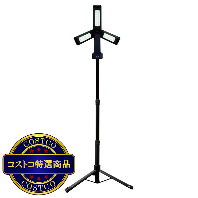 (コストコ) 三つ葉型LEDライト RX-N53 充電式スタンド付