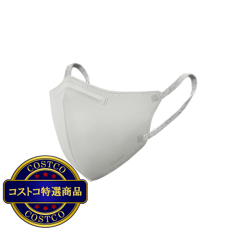 (コストコ) アイリスオーヤマ デイリーフィットマスク 立体 フィルタープラス ふつうワイドサイズ 100枚 - 画像 (2)