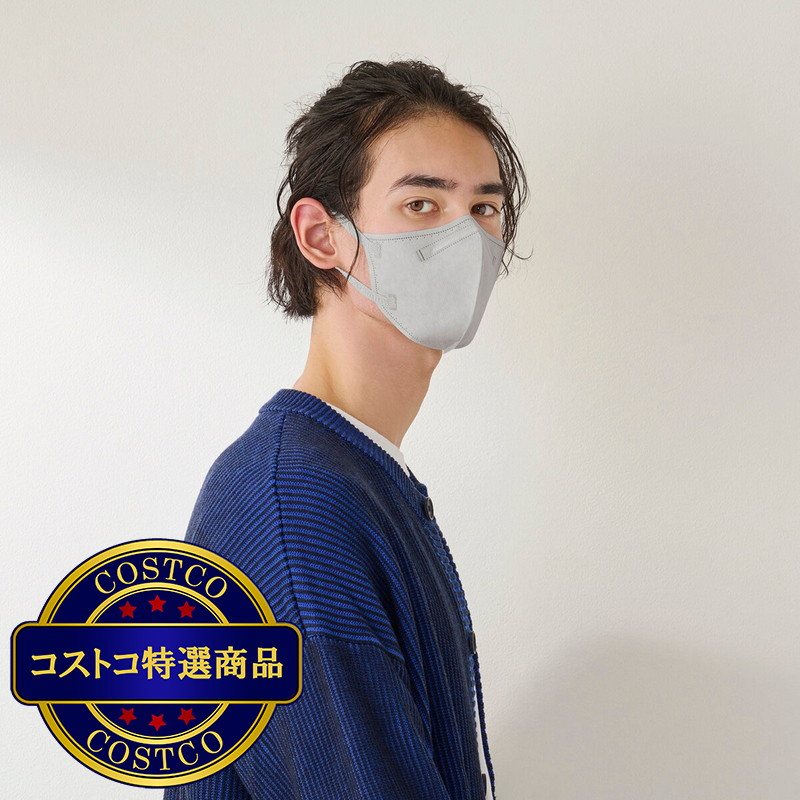(コストコ) アイリスオーヤマ デイリーフィットマスク 立体 フィルタープラス ふつうワイドサイズ 100枚 - 画像 (3)
