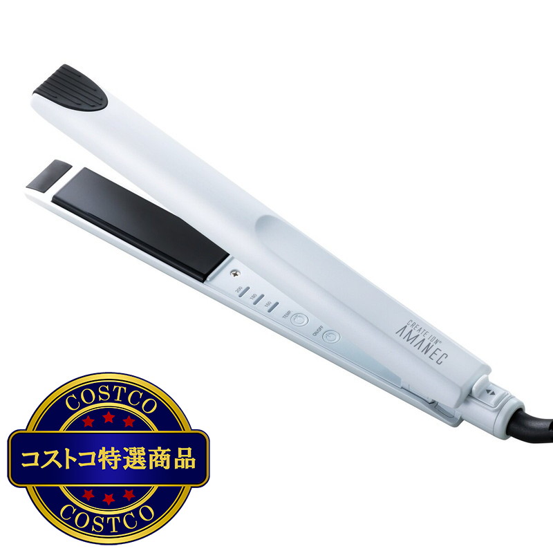 (コストコ) クレイツイオン ミニストレート ヘアアイロン アマネク RCS-D01W