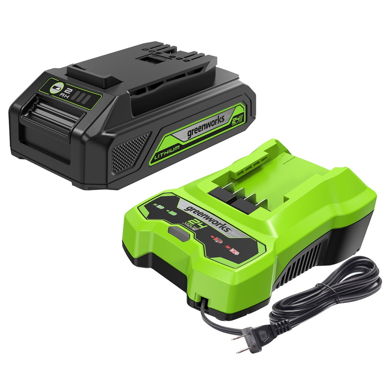 Greenworks 24V 2Ah 電動工具用バッテリー＆専用充電器 CKG70009 スターターセット