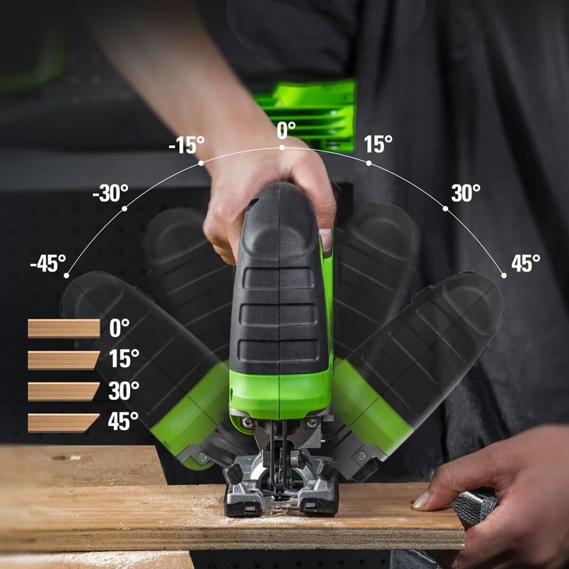 Greenworks 24V 25.4mm (1") ブレード ブラシレスモーター搭載 ジグソー - 画像 (4)