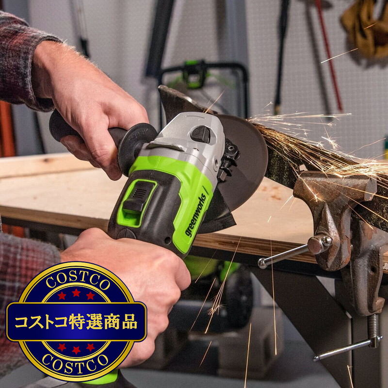 (コストコ) Greenworks 24V 100mm (4") ブラシレスモーター搭載 アングルグラインダ - 画像 (2)