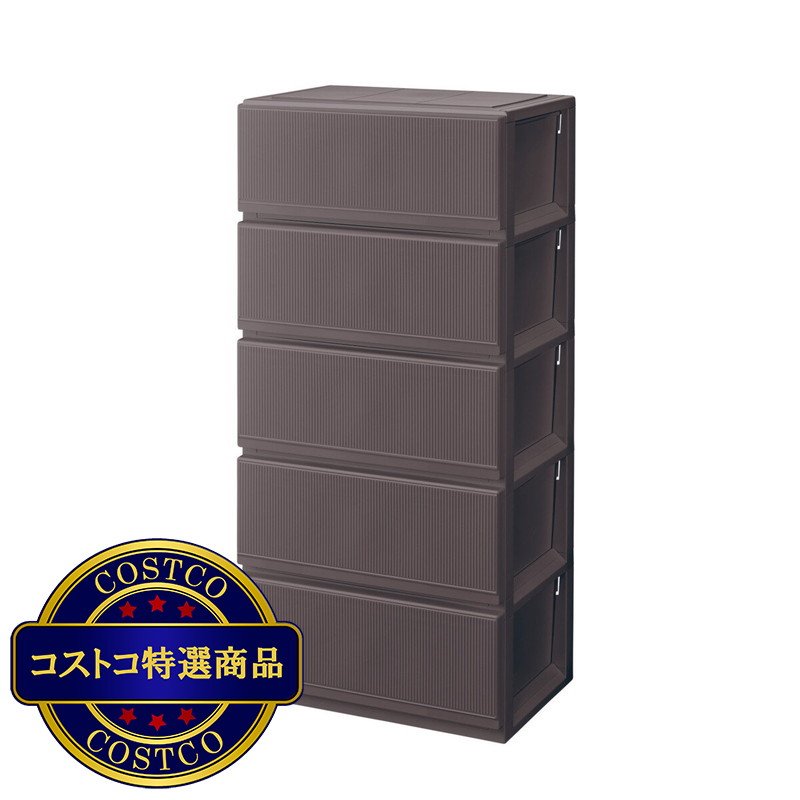 (コストコ) 天馬 プロフィックススタイルケース5段収納 組立式6505深型 - 画像 (2)