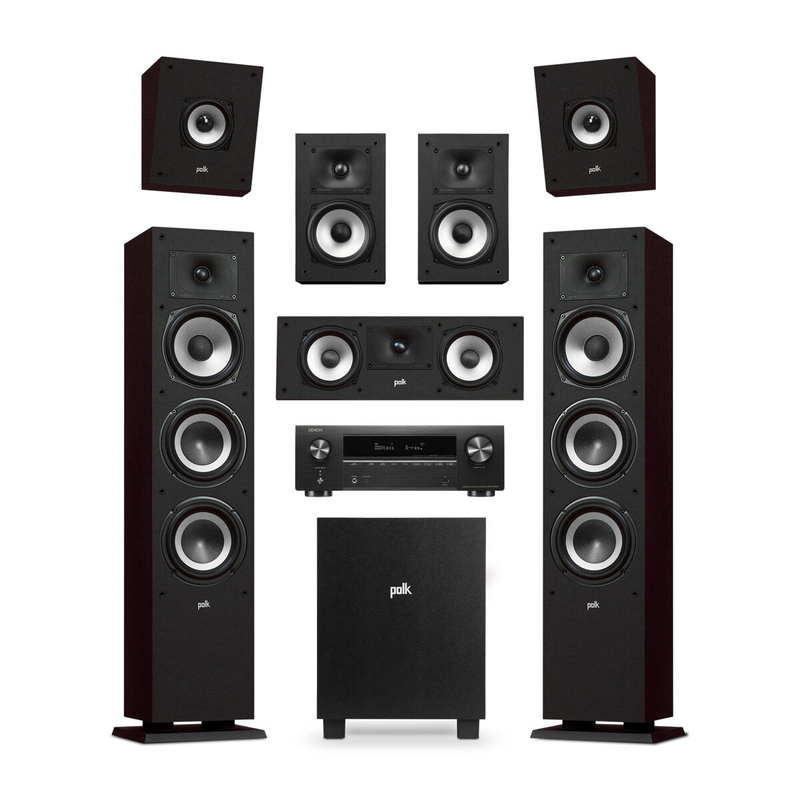(コストコ) デノン アンプAVRX1700HK × ポーク 5.1.2ch スピーカーシステムセット