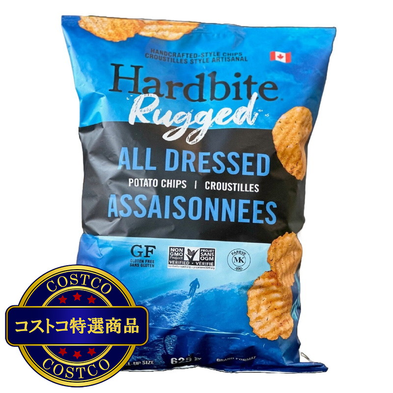 (コストコ) ハードバイト ラキッドオールドレスド ポテトチップス 625g