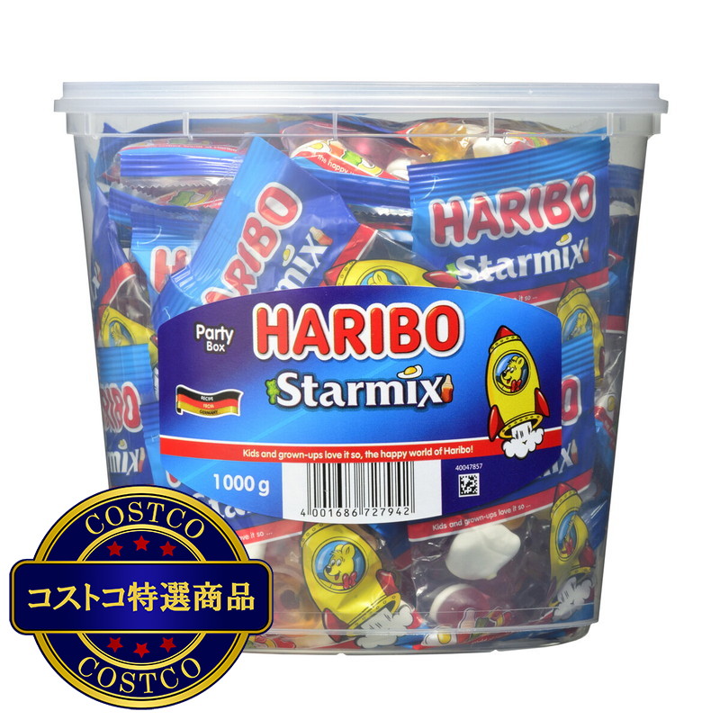 (コストコ) ハリボー スターミックス ドラム 1000g