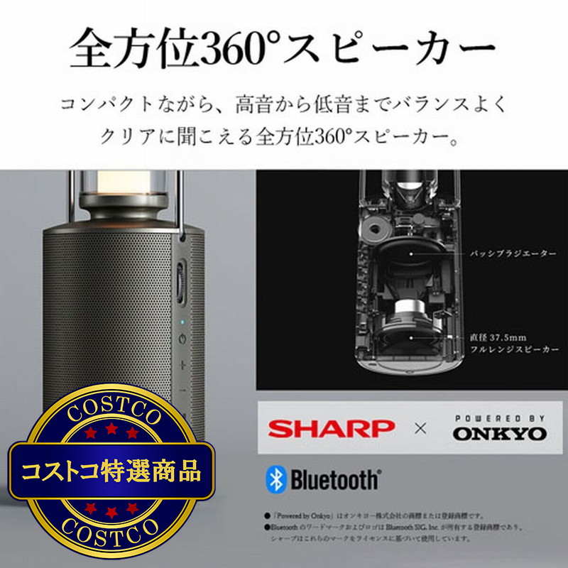 (コストコ) シャープ スピーカー ランタン DL-FS01L - 画像 (2)
