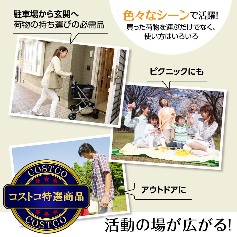(コストコ) Ecoca ショッピングカート+保冷マイバック セット - 画像 (3)