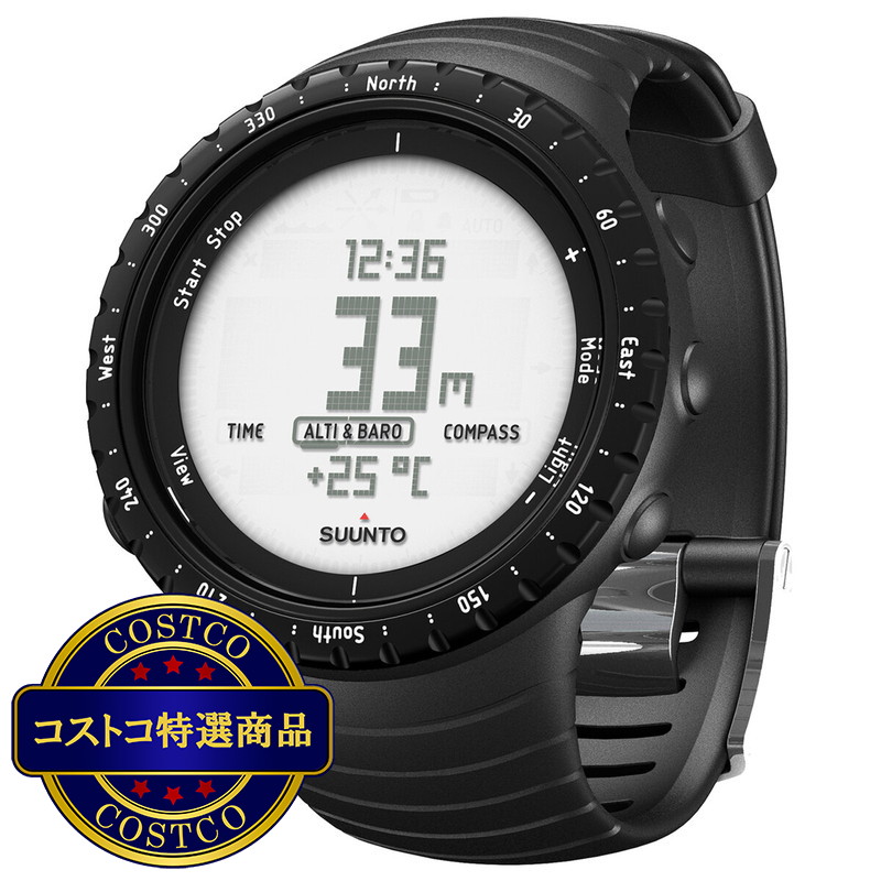 (コストコ) スント コア アウトドア用多機能ウォッチ レギュラーブラック