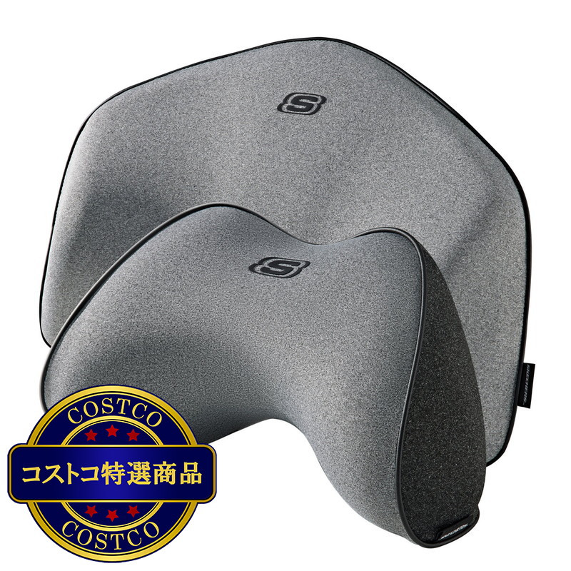 (コストコ) スケッチャーズ 車用クッション 2PCセット 首&腰用 - 画像 (2)