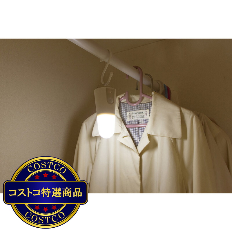 (コストコ) アイリスオーヤマ 乾電池式 LEDセンサーライト スタンドタイプ 昼白色/電球色 - 画像 (4)