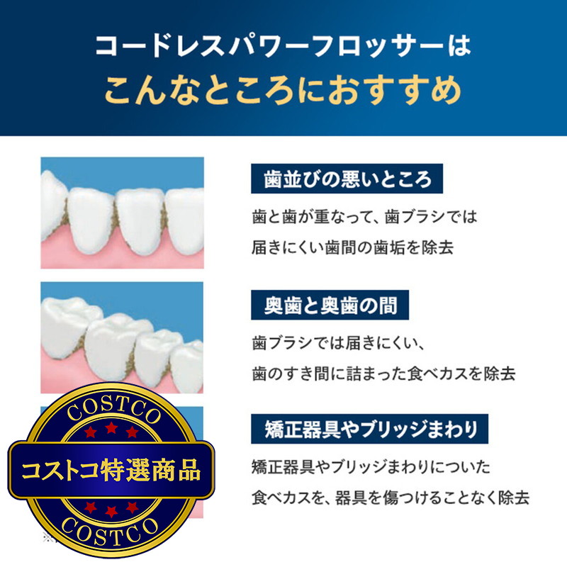(コストコ) フィリップス コードレスパワーフロッサー3000 HX3806/34 - 画像 (4)