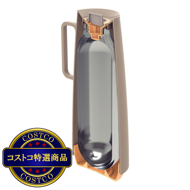 (コストコ) トラモンティーナ 保冷保温ポット サーマルカラフェ 1L - 画像 (4)