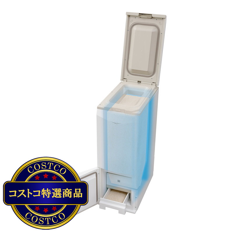(コストコ) エムケー精工 保冷米びつ クールエース HK-331W - 画像 (3)