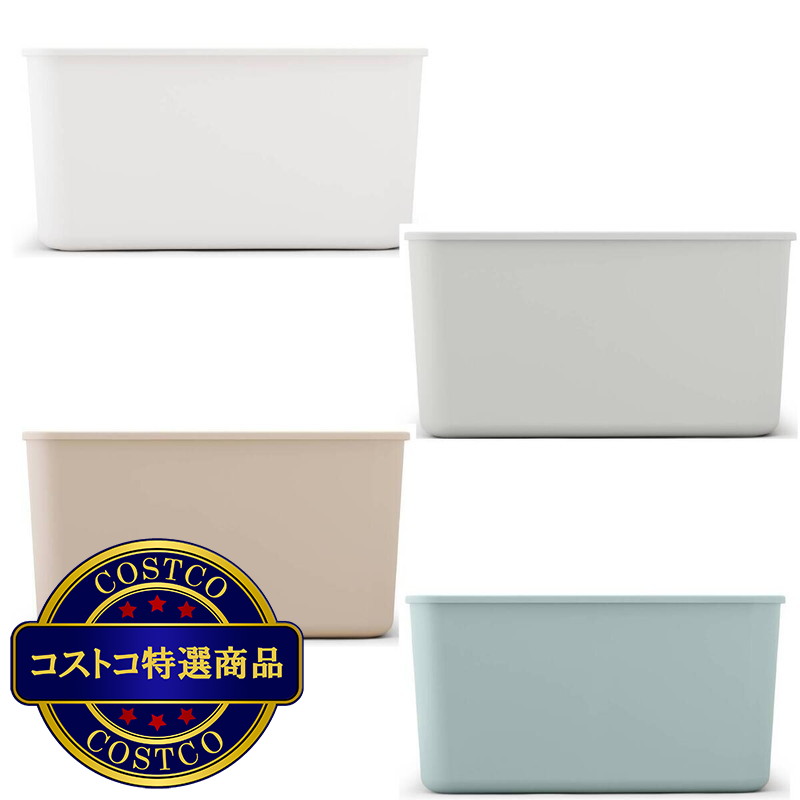 (コストコ) アイリスオーヤマ フタ付き積み重ねボックス 6個セット FTB-45D