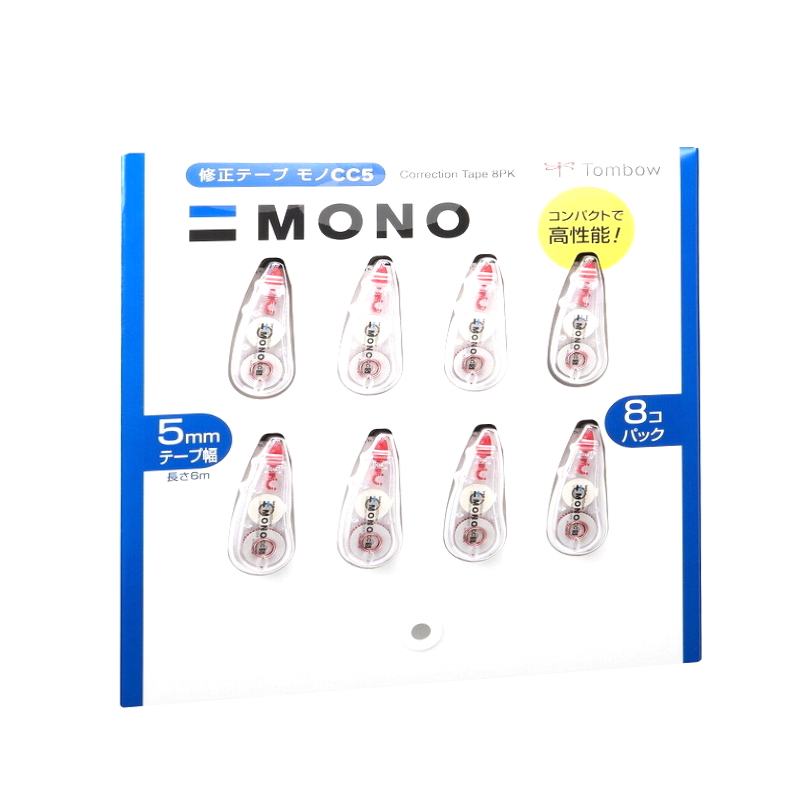 (コストコ) トンボ鉛筆 修正テープ MONO CC5 5mm x 6m 8個セット