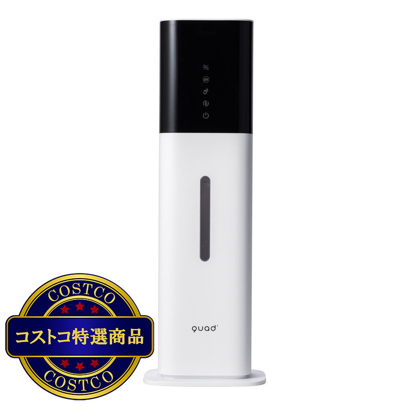 (コストコ) QUADS 湿度コントロール付 大容量 ハイブリッドタワー加湿器 TOWERS QS216