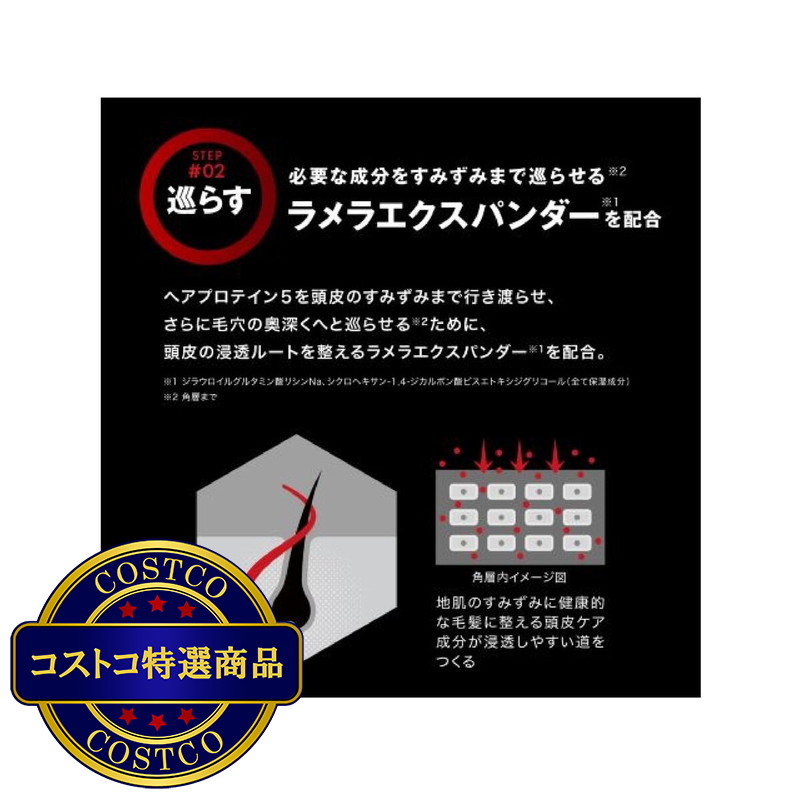 (コストコ) スカルプD ネクスト プロテイン5 スカルプシャンプー オイリー 脂性肌用 350mL - 画像 (4)
