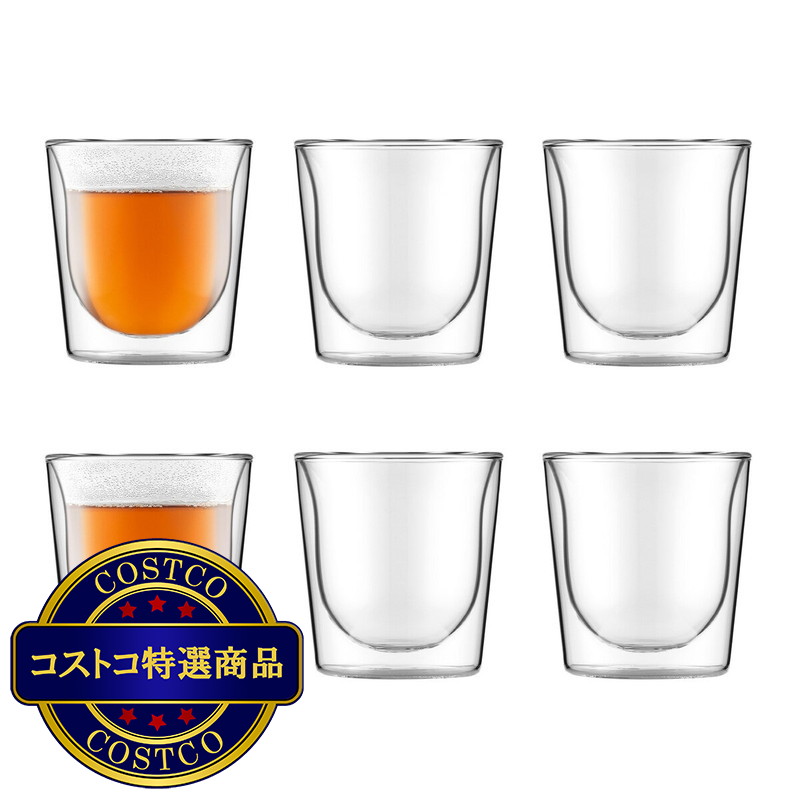 (コストコ) ボダム スカル ダブルウォール グラス 200ml