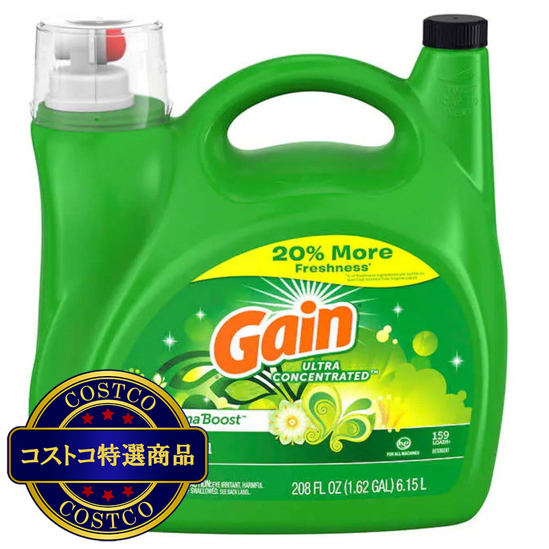 (コストコ) ゲイン オリジナル 洗濯洗剤　6.15L 159回