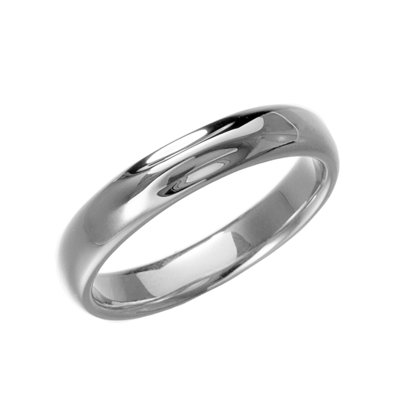 プラチナ 950 マリッジリング ハーモニー 3.5mm 幅 - 画像 (2)