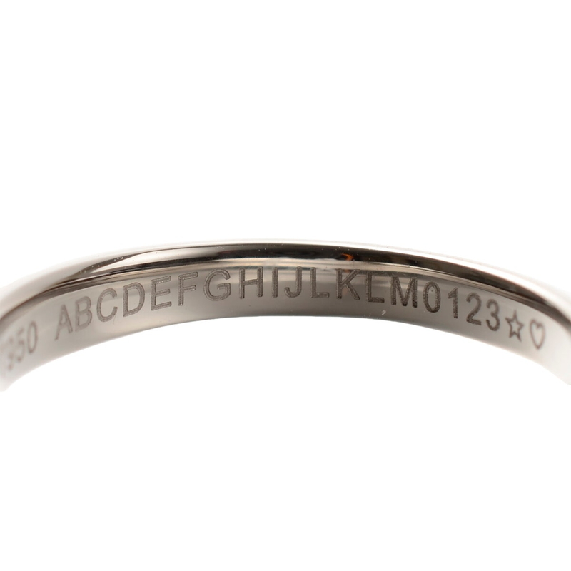 プラチナ 950 マリッジリング ハーモニー 3.5mm 幅 - 画像 (3)
