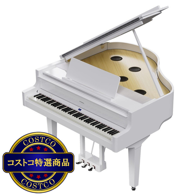 (コストコ) ローランド 電子グランドピアノ GP-9-PWS 白塗鏡面艶出し塗装仕上げ - 画像 (2)