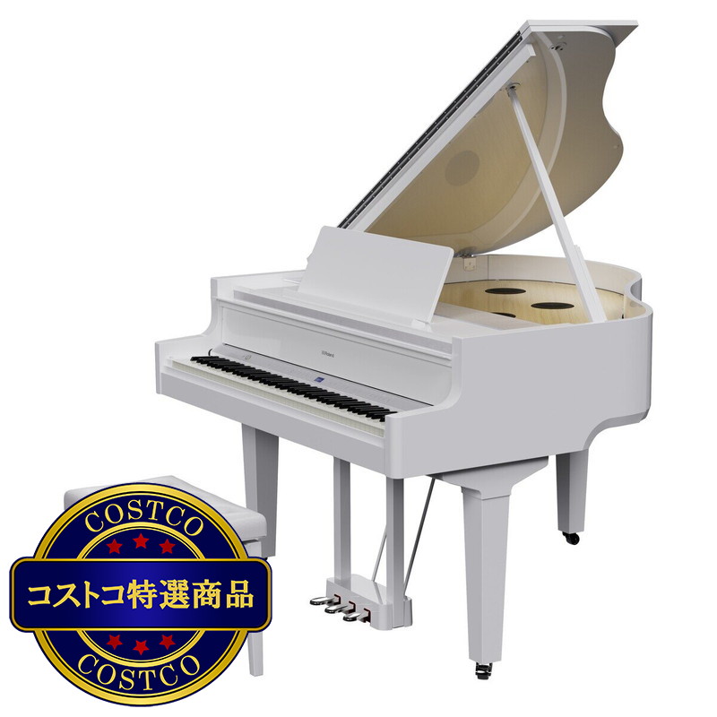 (コストコ) ローランド 電子グランドピアノ GP-9-PWS 白塗鏡面艶出し塗装仕上げ