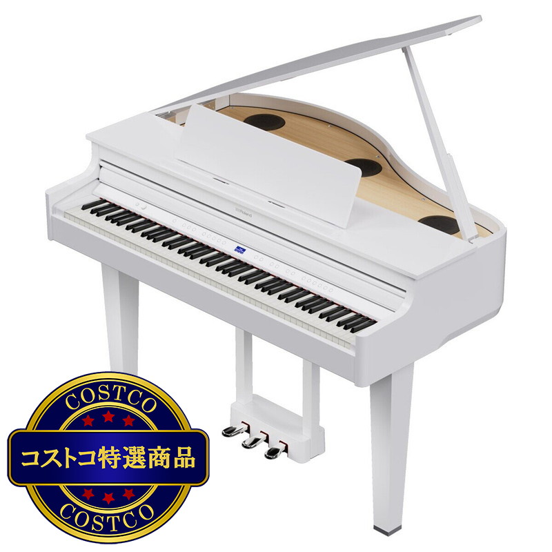 (コストコ) ローランド 電子ミニグランドピアノ GP-6-PWS 白塗鏡面艶出し塗装仕上げ - 画像 (2)