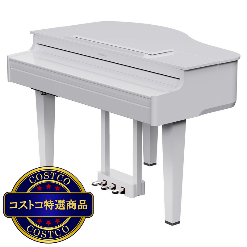(コストコ) ローランド 電子ミニグランドピアノ GP-6-PWS 白塗鏡面艶出し塗装仕上げ - 画像 (3)