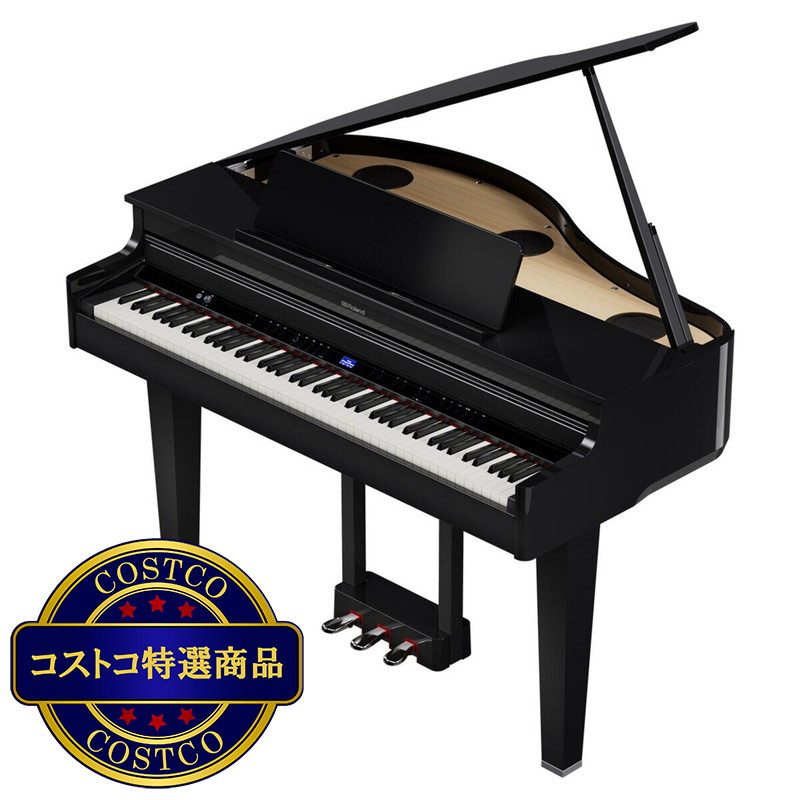 (コストコ) ローランド 電子ミニグランドピアノ GP-6-PES 黒塗鏡面艶出し塗装仕上げ - 画像 (2)