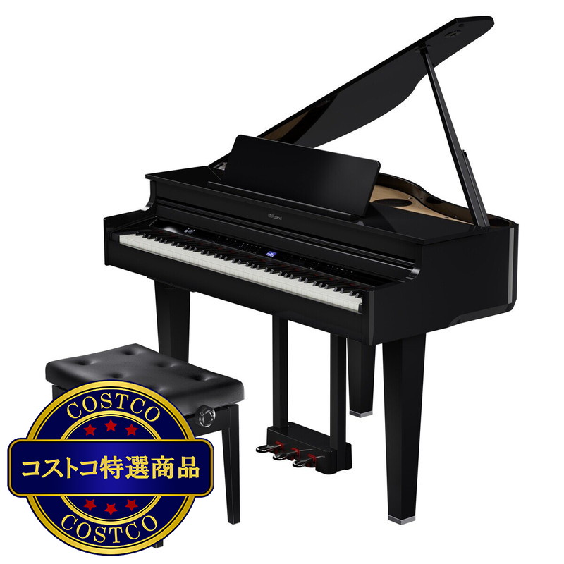 (コストコ) ローランド 電子ミニグランドピアノ GP-6-PES 黒塗鏡面艶出し塗装仕上げ