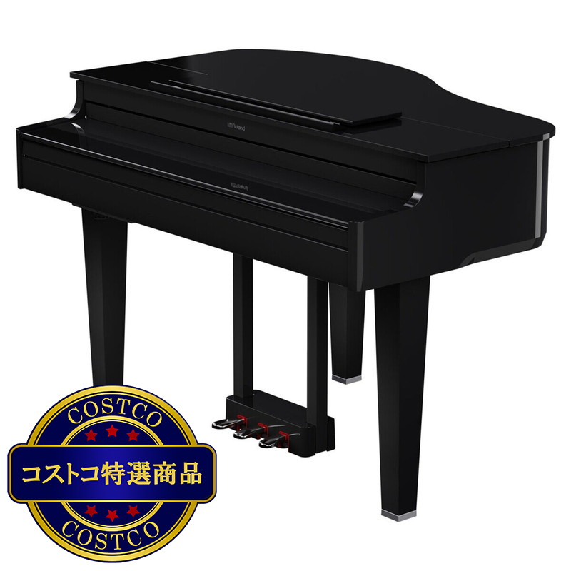 (コストコ) ローランド 電子ミニグランドピアノ GP-6-PES 黒塗鏡面艶出し塗装仕上げ - 画像 (3)