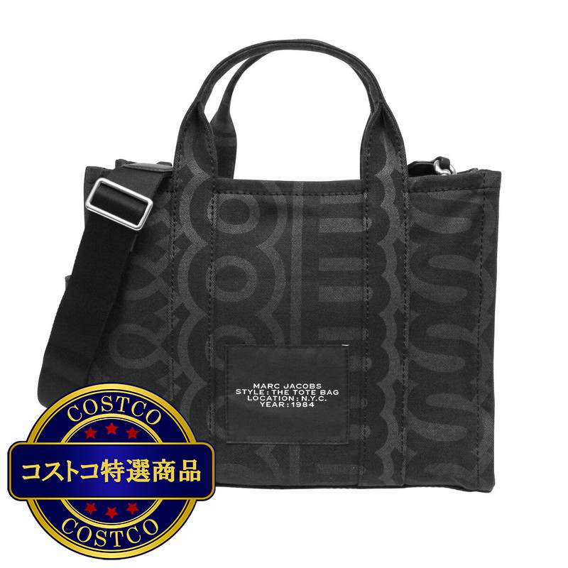 (コストコ) マークジェイコブス モノグラム トートバッグ ミディアム  - ブラック