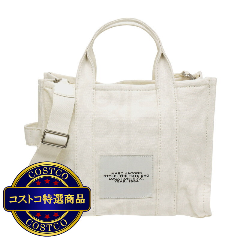 (コストコ) マークジェイコブス モノグラム トートバッグ ミディアム  - ホワイト