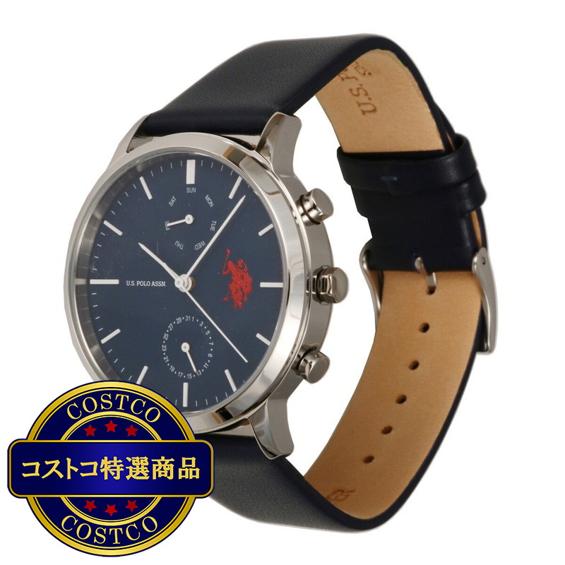 (コストコ) ユーエスポロアッスン ラウンド クォーツ ウォッチ ブルーxブルー US-12ABLBL - 画像 (2)
