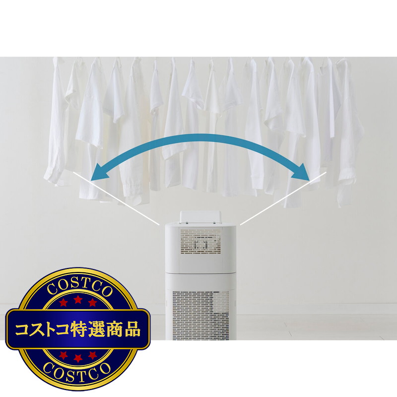 (コストコ) アイリスオーヤマ サーキュレーター付除湿器 KIJDC-P60-W - 画像 (4)
