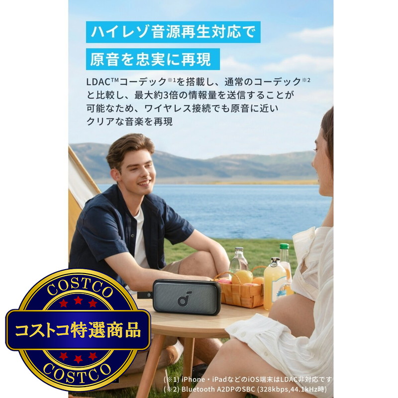 (コストコ) アンカー サウンドコア Motion 300 Bluetooth スピーカー A3135011 - 画像 (2)