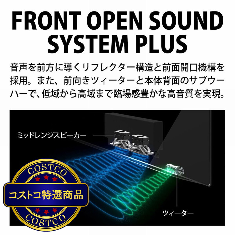 (コストコ) シャープ アクオス 65インチ 4K有機ELテレビ 4T-C65EQ1 - 画像 (3)