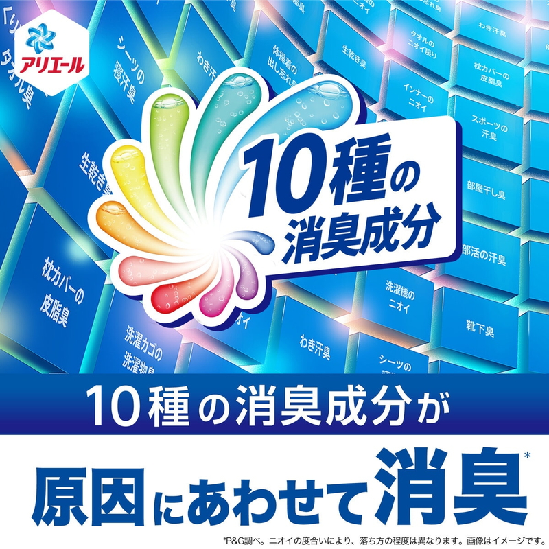 (コストコ) アリエールジェル 液体洗濯洗剤 消臭成分アップ 1,260g x 6個 - 画像 (4)