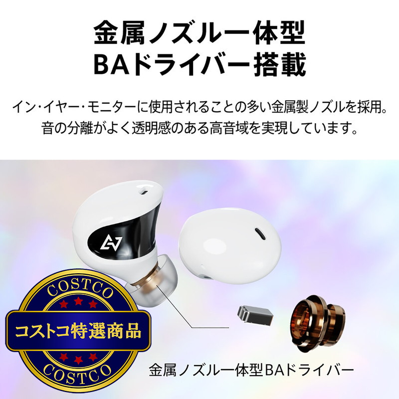 (コストコ) AVIOT 完全ワイヤレスイヤホン TE-J1 - 画像 (4)